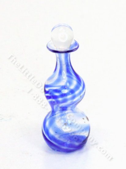 (image for) Miniature Blue Striped Decanter by Gerd Felka