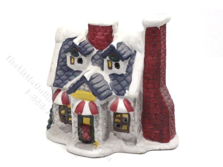 (image for) 1:48 Scale Christmas Village Cottage Dollhouse