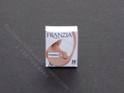 (image for) Miniature Chardonnay Wine Box for Dollhouses