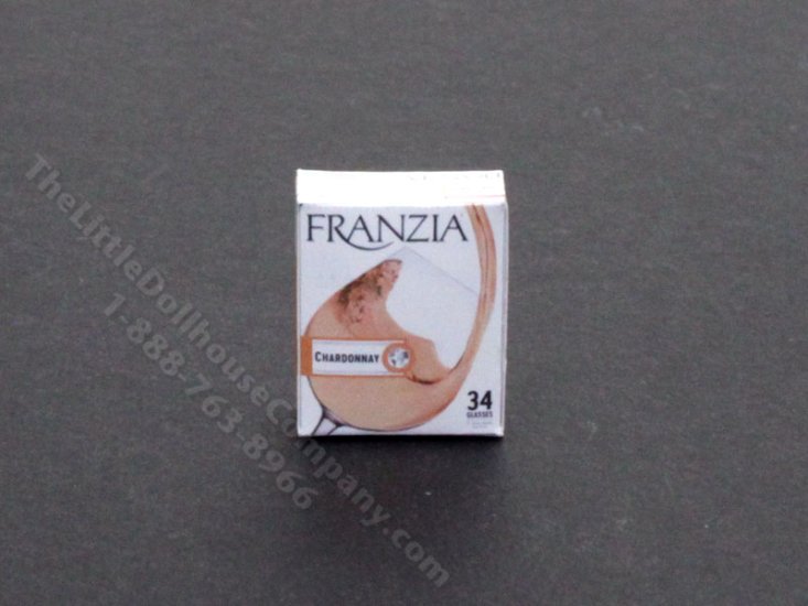 (image for) Miniature Chardonnay Wine Box for Dollhouses