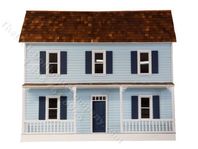 (image for) The Little Dollhouse Company Oakwood Assembled Dollhouse