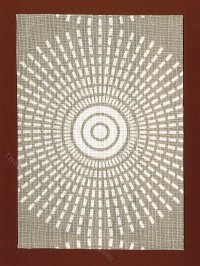 (image for) Miniature Grey Starburst Rug for Dollhouses