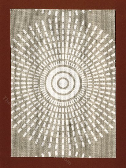 (image for) Miniature Grey Starburst Rug for Dollhouses