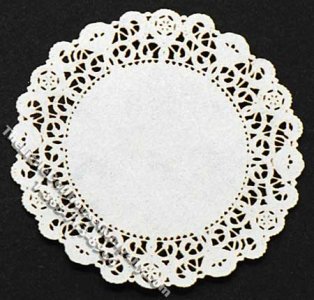 (image for) Miniature Round Laser Cut Doily for Dollhouses