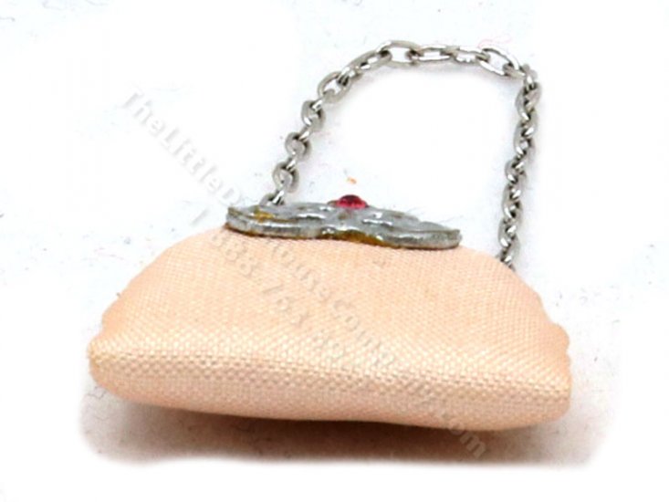 (image for) Miniature Pink Silk Handbag