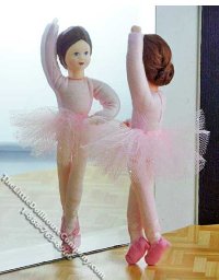 (image for) Miniature Fleur Flexible Ballet Dancer Doll by Erna Meyer