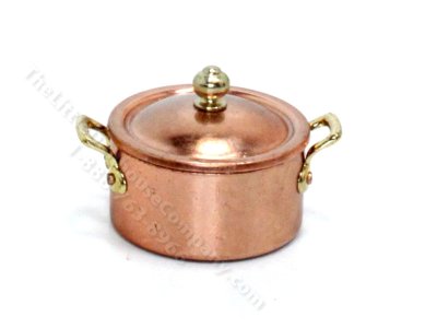 (image for) Miniature Copper Sauce Pot for Dollhouses