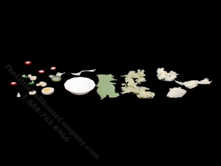 (image for) Miniature DIY Salad Kit for Dollhouses