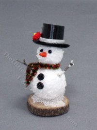 (image for) Miniature Snowman Decoration for Dollhouses