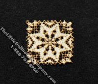 (image for) Miniature 1/4 Scale Square Laser Cut Doily for Dollhouses (2/pk)