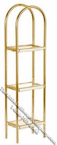 (image for) Miniature Brass & Glass Etagere for Dollhouses