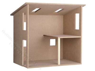 (image for) Mini Town Loft Shell Dollhouse Kit