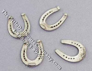 (image for) Dollhouse Scale Model Set of Four Horseshoes