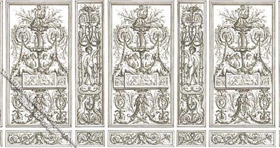 (image for) Art Panel Wall Scene Miniature Mural for Dollhouses
