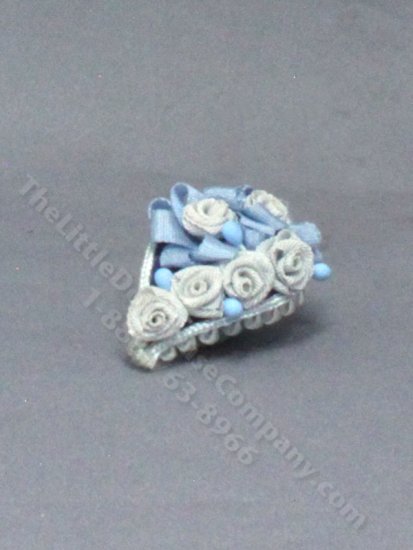 (image for) Vintage Miniature Blue Fascinator