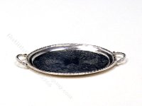 (image for) Miniature Engraved Sterling Silver Tray by Don Henry