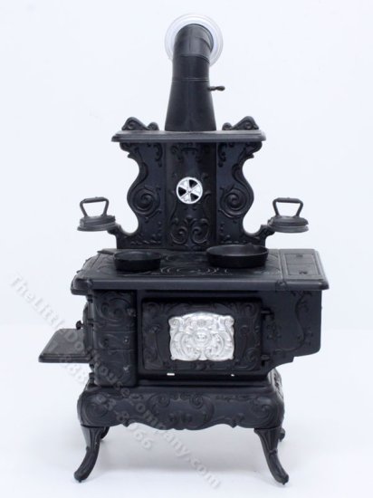 (image for) Assembled Miniature Iron Stove for Dollhouses
