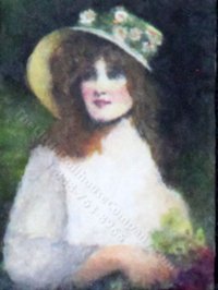 (image for) Miniature Portrait of a Woman in the Garden by Larry Morganti