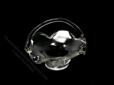 (image for) Dollhouse Scale Model Glass Basket