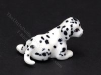 (image for) Miniature Porcelain Dalmatian Dog Figurine for Dollhouses