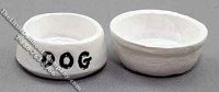 (image for) Dollhouse Scale Model Dog Food and Water Bowl Set