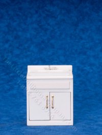 (image for) Miniature Kitchen Sink for Dollhouses - White