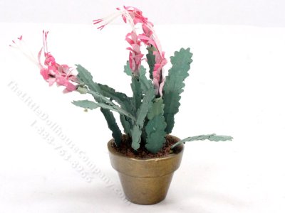 (image for) Miniature Christmas Cactus for Dollhouses