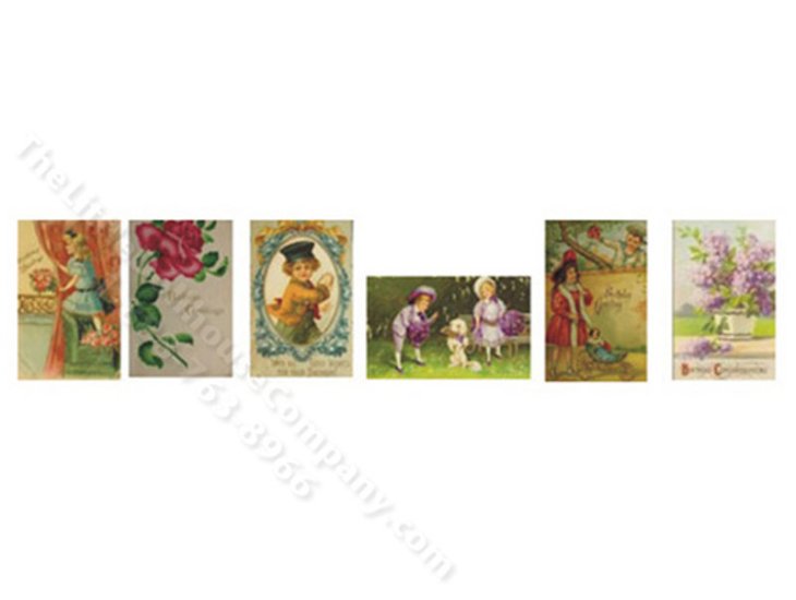 (image for) Miniature Birthday Cards for Dollhouses