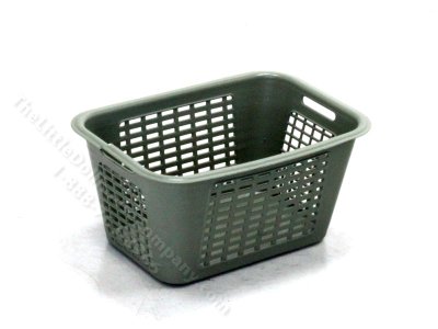 (image for) Miniature Olive Laundry Basket for Dollhouses