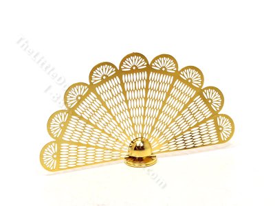 (image for) Miniature Brass Fan Fireplace Screen for Dollhouses