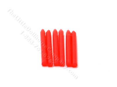 (image for) Miniature Red Candles for Dollhouses (6/pk)