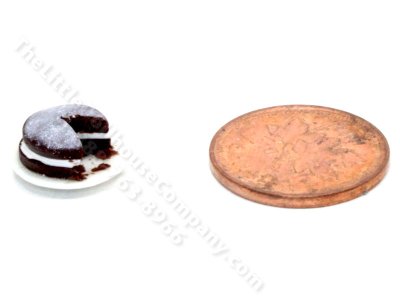 (image for) 1/2 Scale Miniature Cut Chocolate Cake by Charlotte Willmott