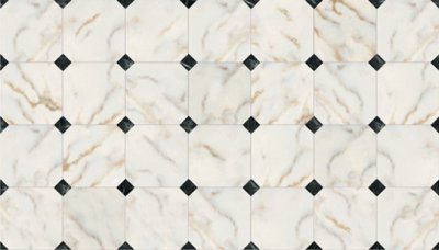 (image for) Dollhouse 1/2 Scale Model Marble Tile