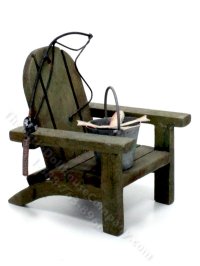 (image for) Miniature Handmade Adirondack Fishing Chair for Dollhouses