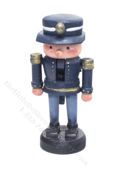 (image for) Miniature Blue Nutcracker Decoration for Dollhouses