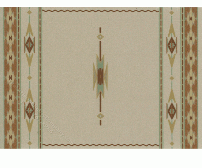 (image for) Miniature Small Scale Rug With Woven Design Influence