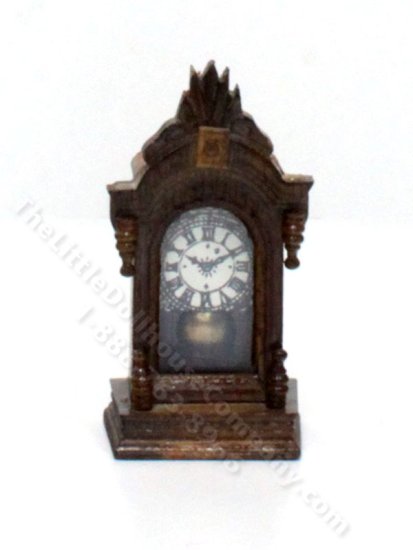 (image for) As-Is Miniature Mantle Clock for Dollhouses