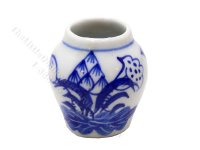 (image for) Miniature Blue and White Vase for Dollhouses