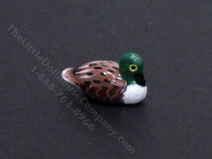 (image for) Miniature Wooden Duck for Dollhouses