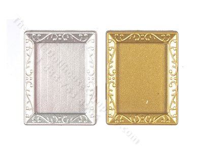 (image for) Miniature Silver and Gold Frames for Dollhouses (2/pk)