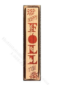 (image for) Miniature 'Happy Fall' Porch Board for Dollhouses
