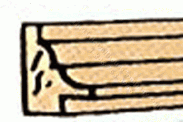 (image for) Wainscot Trim for Dollhouse Scale Models