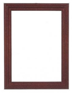 (image for) Miniature Medium Brown Rectangular Frame