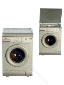 (image for) Miniature Silver Top Load Washer for Dollhouses