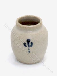 Miniature Stoneware Vase with Cactus by Jane Graber (image for) Miniature Stoneware Vase with Cactus by Jane Graber