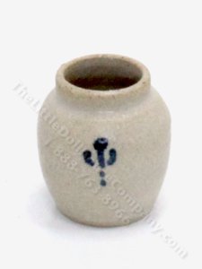 (image for) Miniature Stoneware Vase with Cactus by Jane Graber