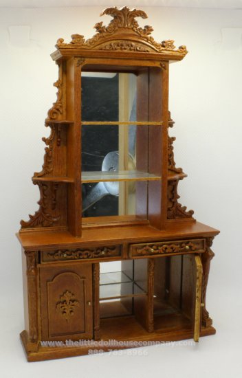 (image for) Walnut Bar Back with Mirror