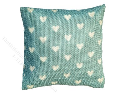 (image for) Miniature Light Blue Pillow for Dollhouses