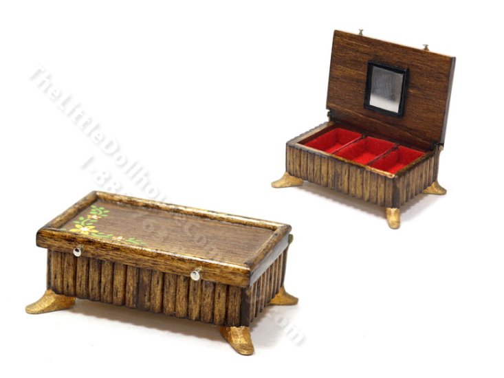 (image for) Vintage Handmade Miniature Jewelry Box by Robert Street 1984