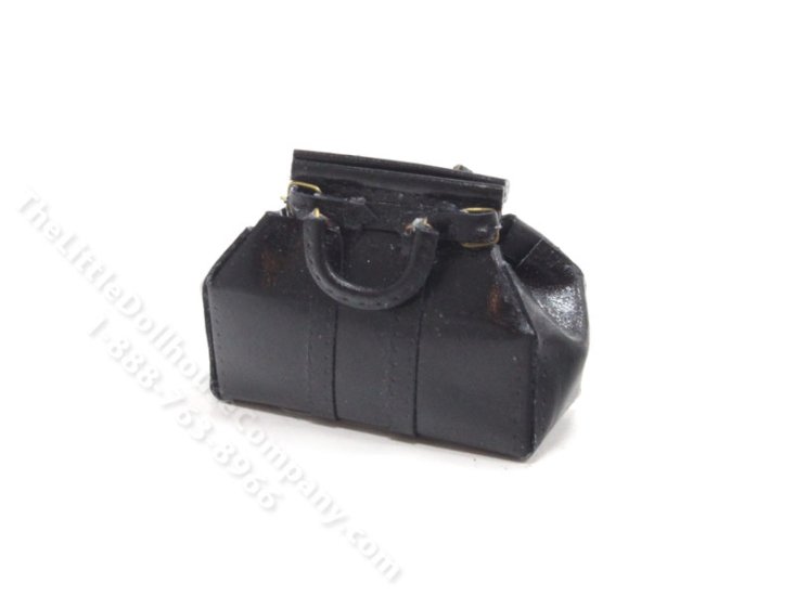 (image for) Miniature Leather Doctor's Bag for Dollhouse